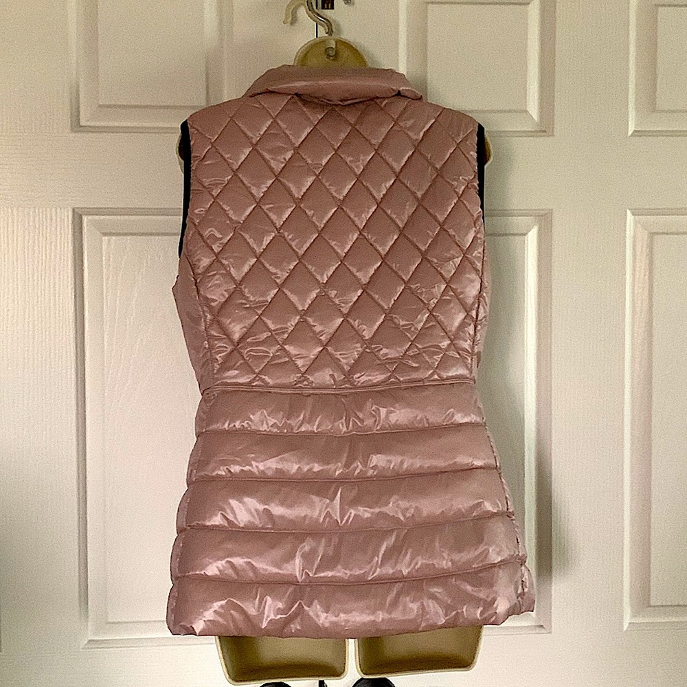 Calvin Klein Performance Puffy Vest Jacket Light Pink Size M - Picture 2 of 3